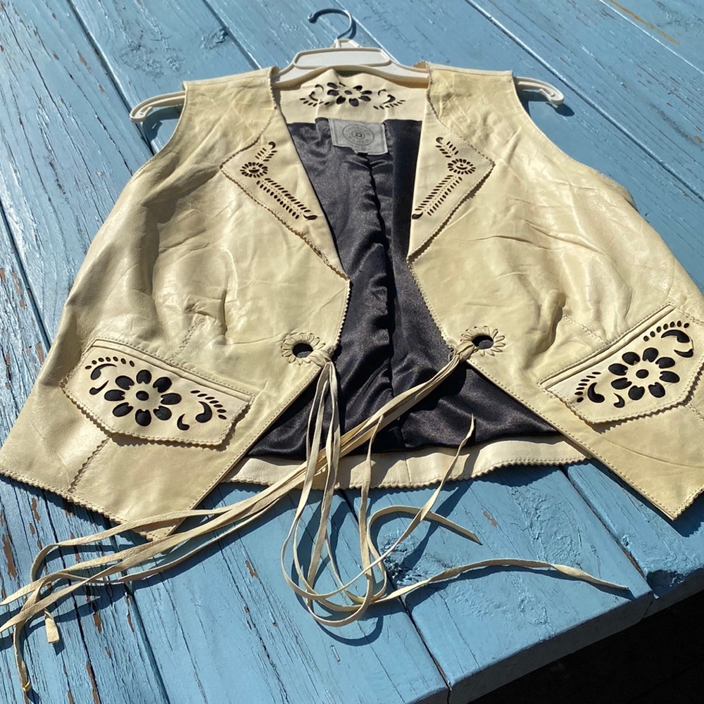 DDR buttery soft leather vest